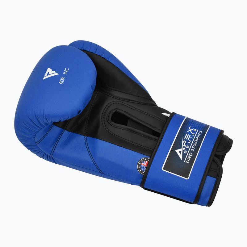 Боксови ръкавици RDX Apex Apex Sparring Training Hook & Loop blue 4