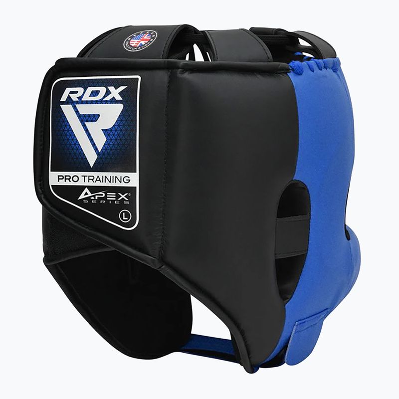 Боксова каска RDX Apex Boxing Head Gear With Nose Protection Bar blue 3