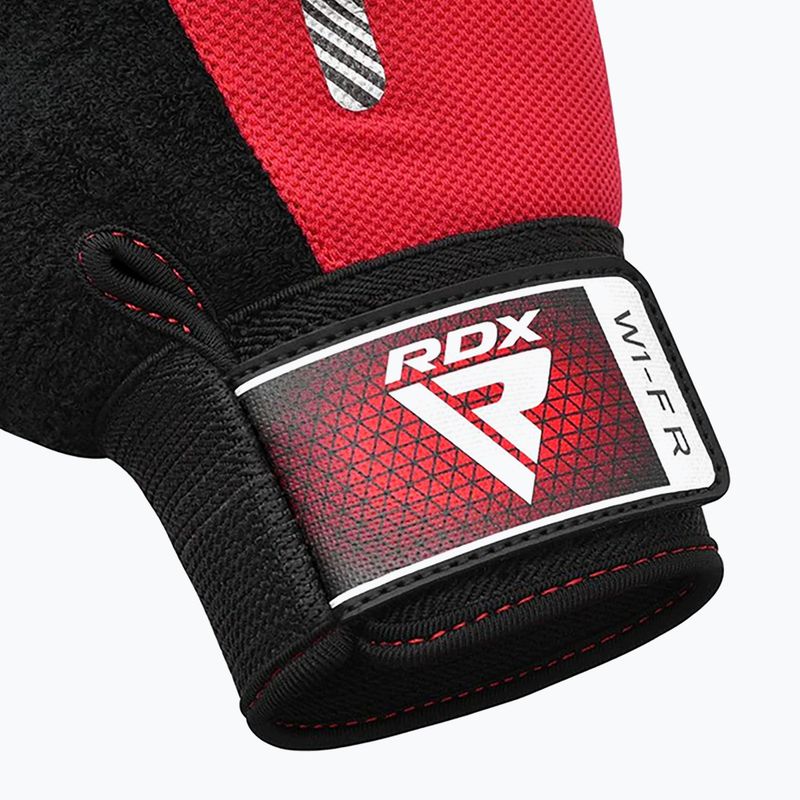 RDX W1F Тренировъчни ръкавици с цял пръст червени 4