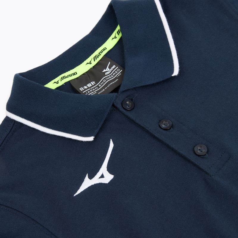 Детска тениска Mizuno Polo navy/white 3
