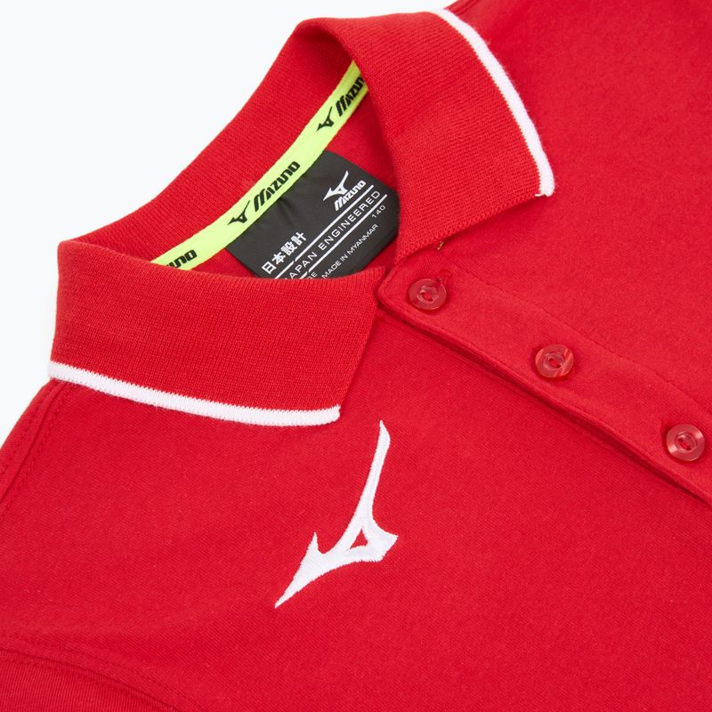 Детска тениска Mizuno Polo red/white 3