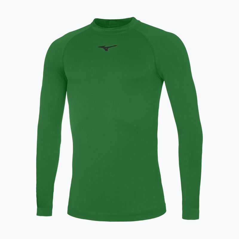 Мъжка блуза за бягане с дълъг ръкав Mizuno Core Underwear green/black