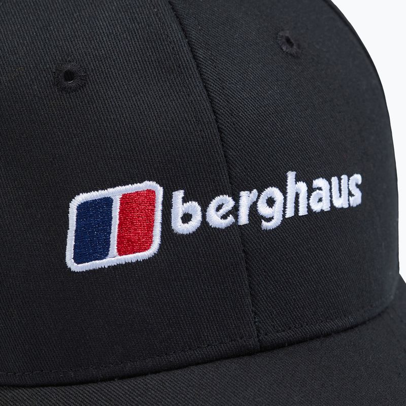 Berghaus Лого Признаване на бейзболна шапка черно/черно 3