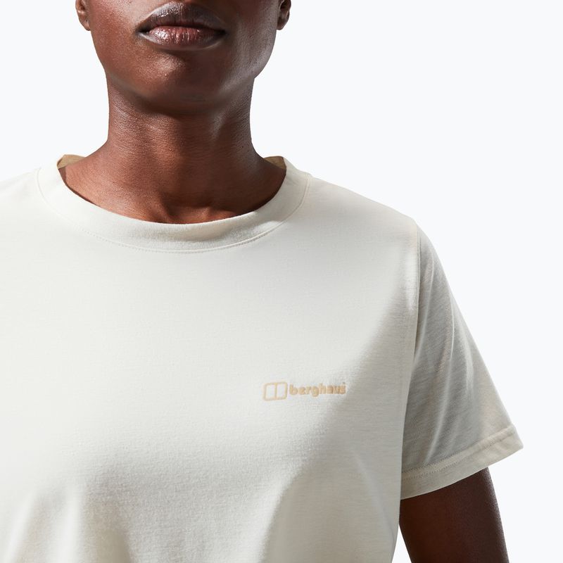 Дамска тениска за трекинг Berghaus Relaxed Tech Super Stretch bone white 5