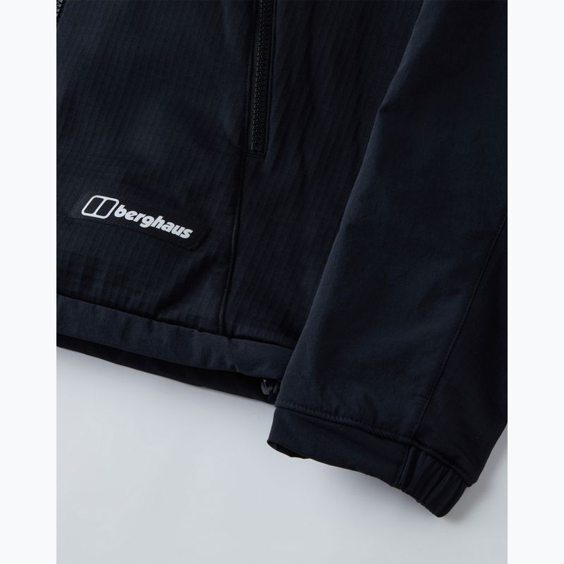 Мъжко софтшел яке Berghaus Benwell с качулка black/black 4