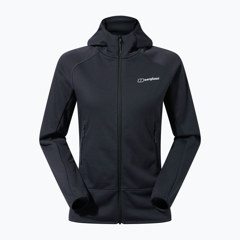 Дамски суитшърт Berghaus Heuberg Fleece Hoodie jet black/grey pinstripe marl 12