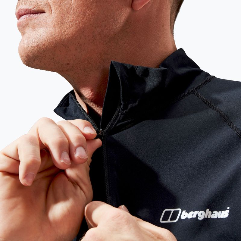 Мъжка блуза с дълъг ръкав Berghaus Trailblaze Tech Tee black/black 5