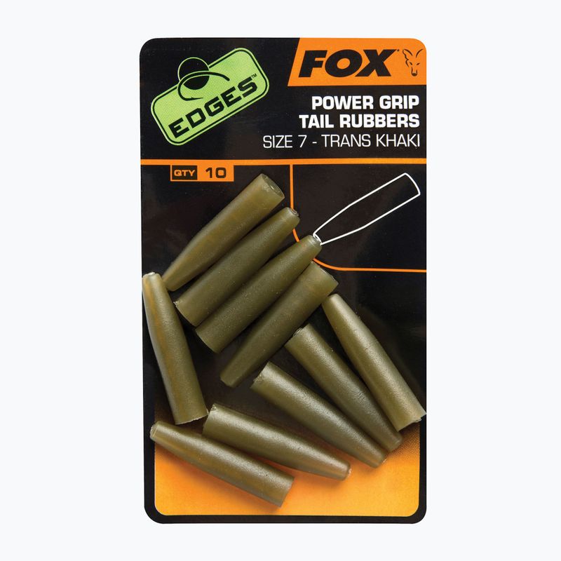 Гуми за опашка Fox Edges Surefit 10 бр. Trans Khaki CAC637