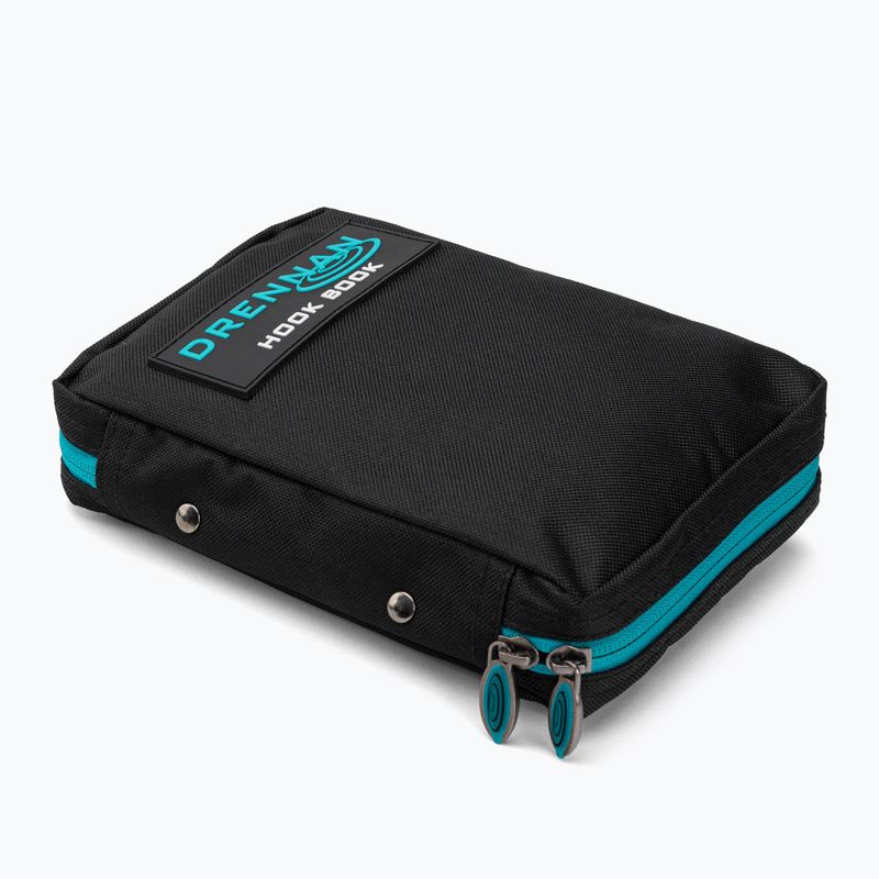 Drennan Кутия за куки риболовен портфейл за лидери черен LUDHB001