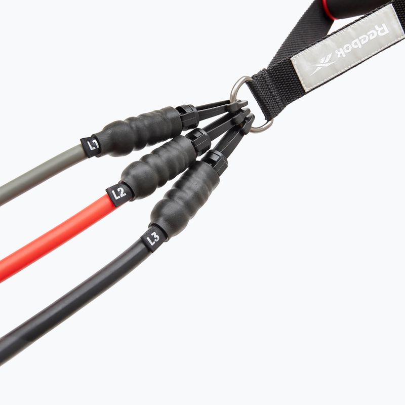 Reebok Power Tube цветен гумен комплект за упражнения RATB-30034 3