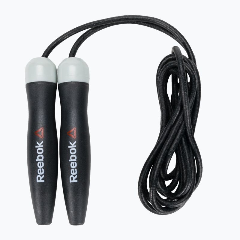 Кожено въже за скачане Reebok черно RSRP-16080