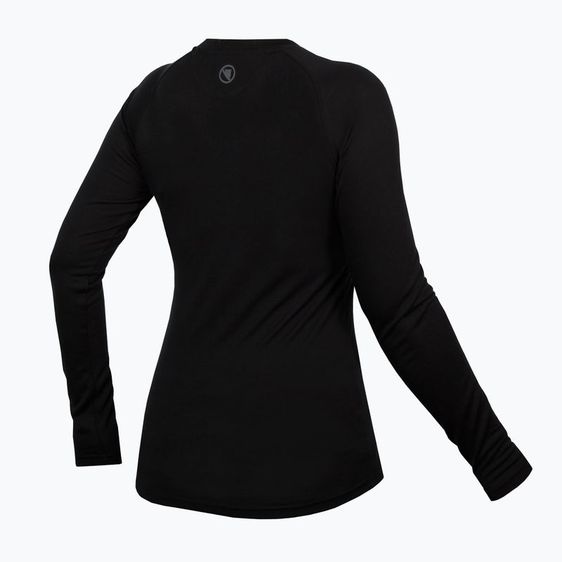 Дамска блуза с дълъг ръкав за колоездене Endura Baabaa Merino W black 2