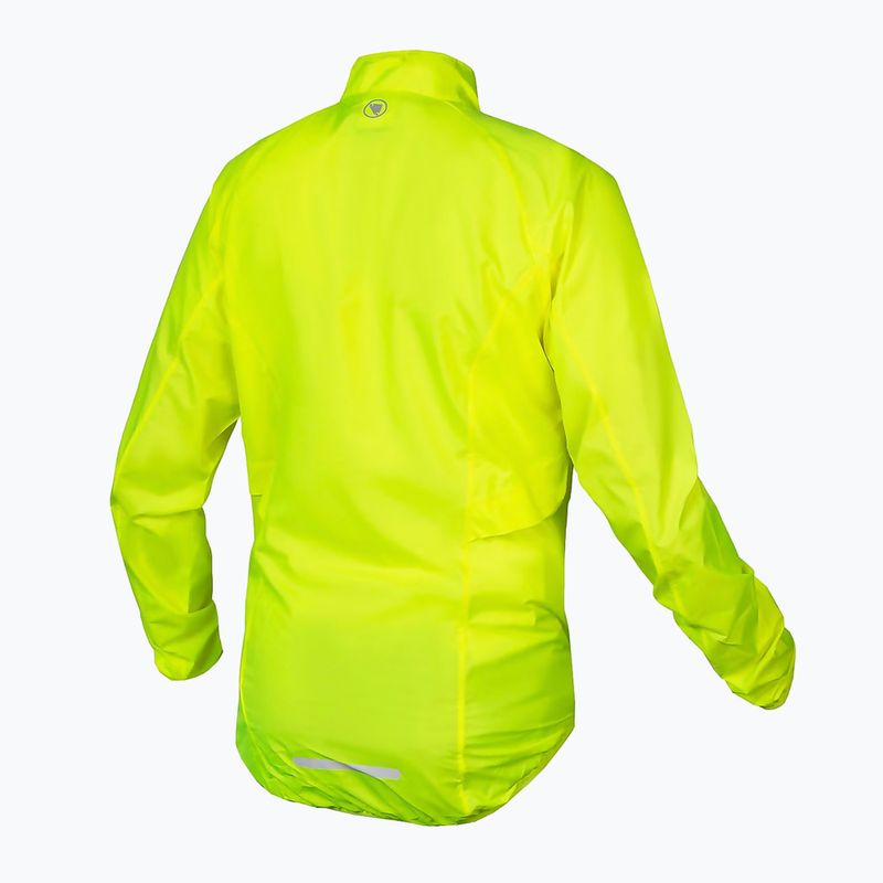 Мъжко яке за колоездене Endura Pakajak hi-viz yellow 2