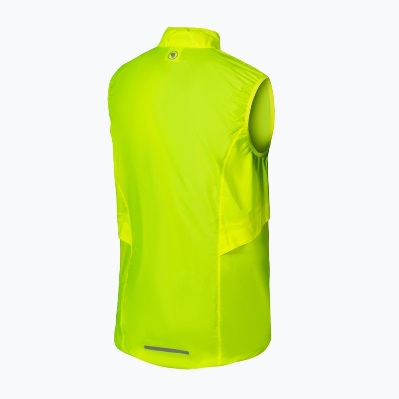 Мъжка велосипедна жилетка Endura Pakagilet hi-viz yellow 2