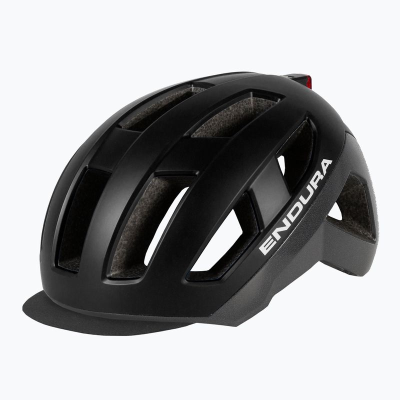 Черна велосипедна каска Endura Urban Luminite