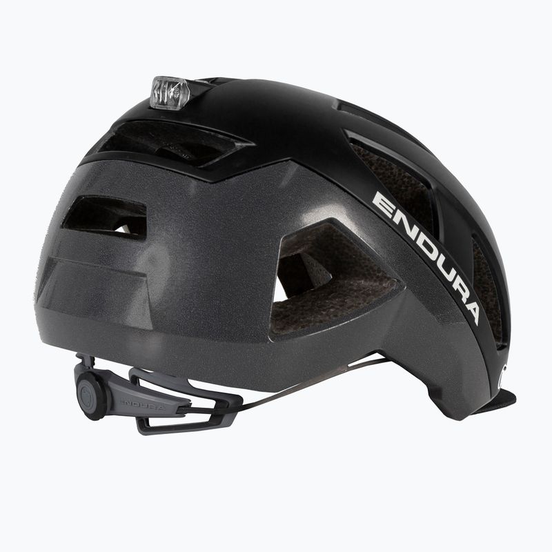 Черна велосипедна каска Endura Urban Luminite 2