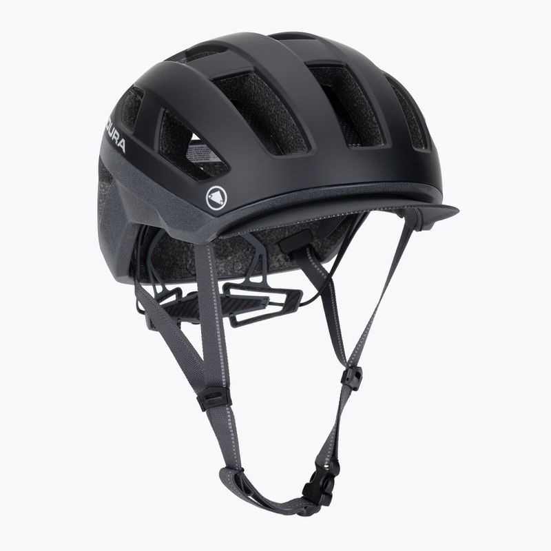 Черна велосипедна каска Endura Urban Luminite