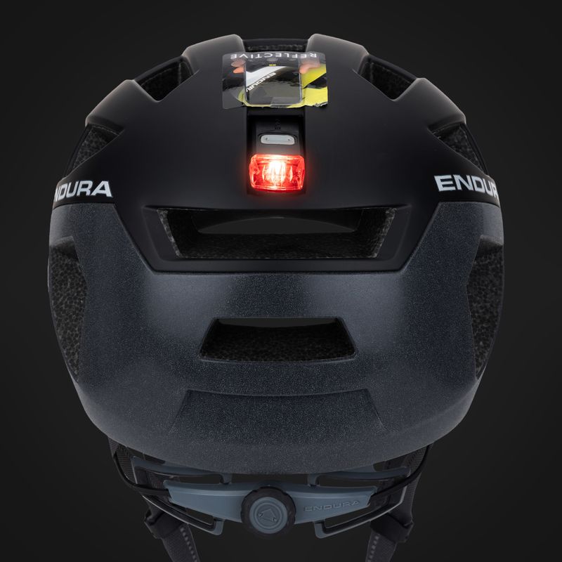 Черна велосипедна каска Endura Urban Luminite 8