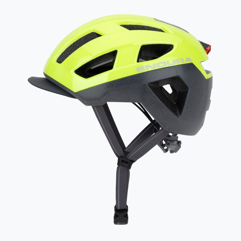 Каска за велосипед Endura Urban Luminite hi-viz жълта 3