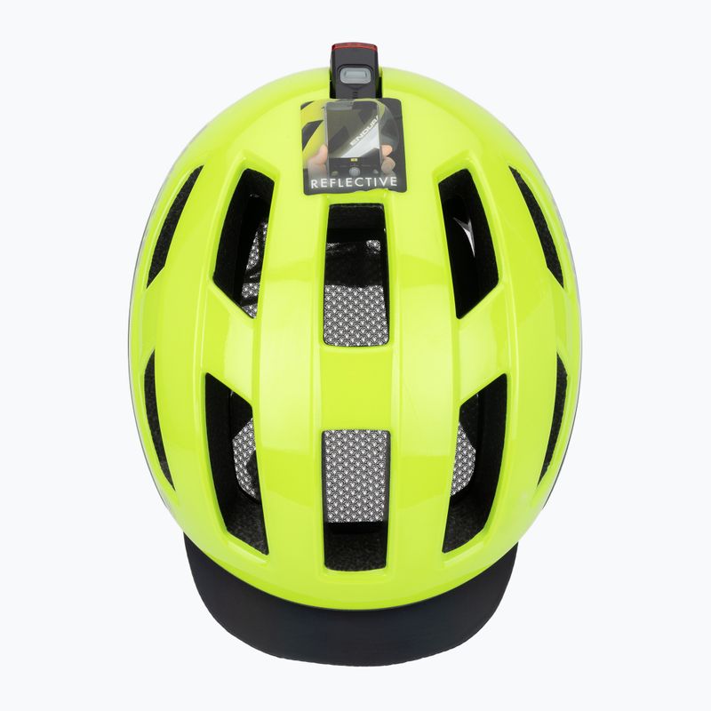 Каска за велосипед Endura Urban Luminite hi-viz жълта 6