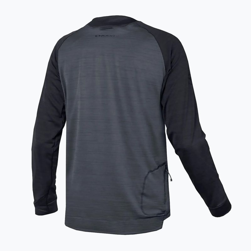 Мъжка колоездачна блуза с дълъг ръкав Longsleeve Endura Singletrack Fleece черен 7