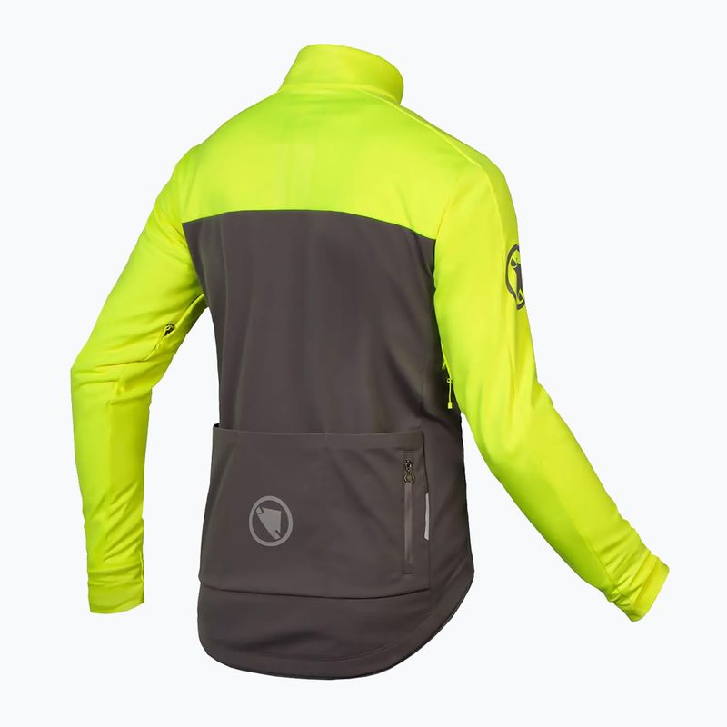 Мъжко яке за колоездене Endura Windchill II hi-viz yellow 2