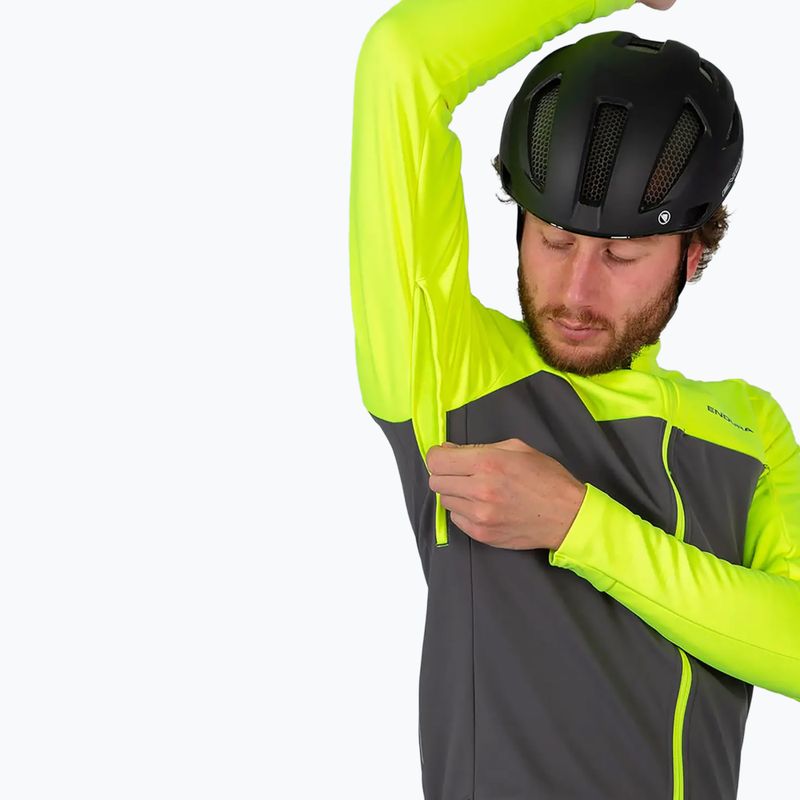 Мъжко яке за колоездене Endura Windchill II hi-viz yellow 4