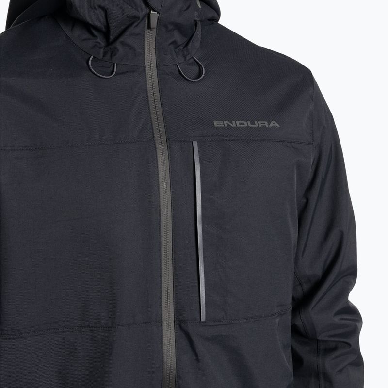 Мъжко яке за колоездене Endura Hummvee Waterproof Hooded black 3