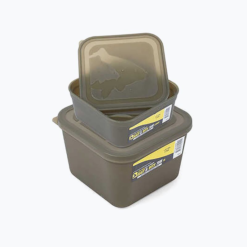 Вана за примамка Avid Carp Bait Tub Deep Size с капак и дивертор зелена AVBT/01 3