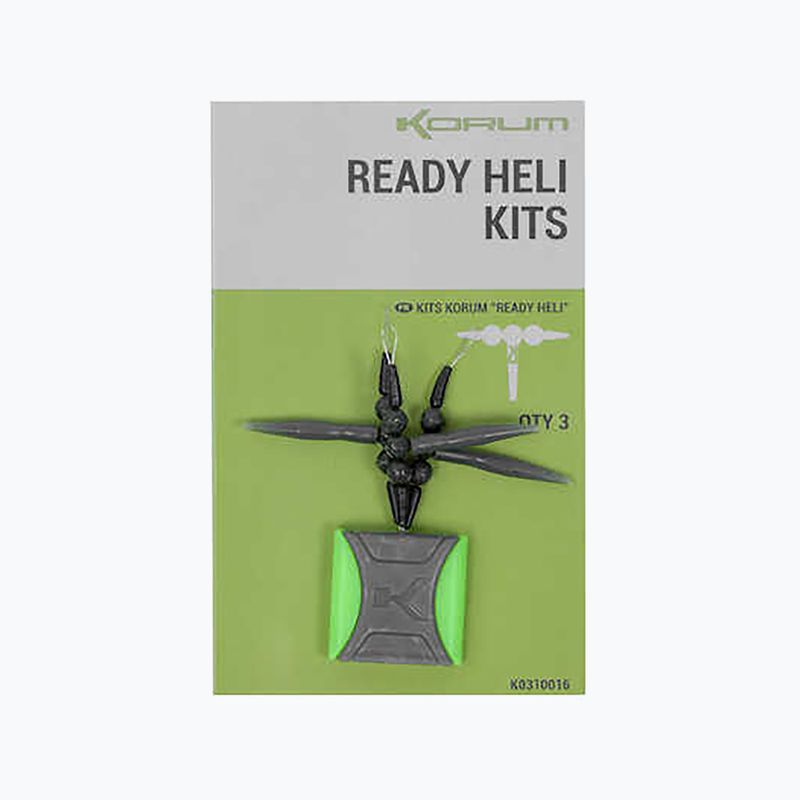 Korum Ready Heli комплект за риболовен хеликоптер 3 бр. черен K0310016
