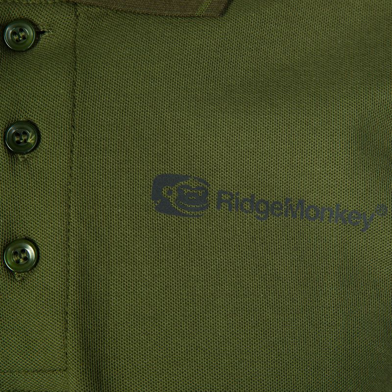 Мъжка поло риза RidgeMonkey Apearel Dropback Green RM266 3