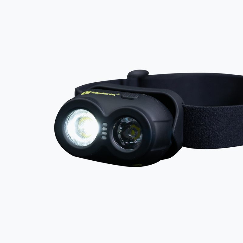RidgeMonkey VRH150X USB акумулаторно челно фенерче черно RM HT150X челно фенерче 2