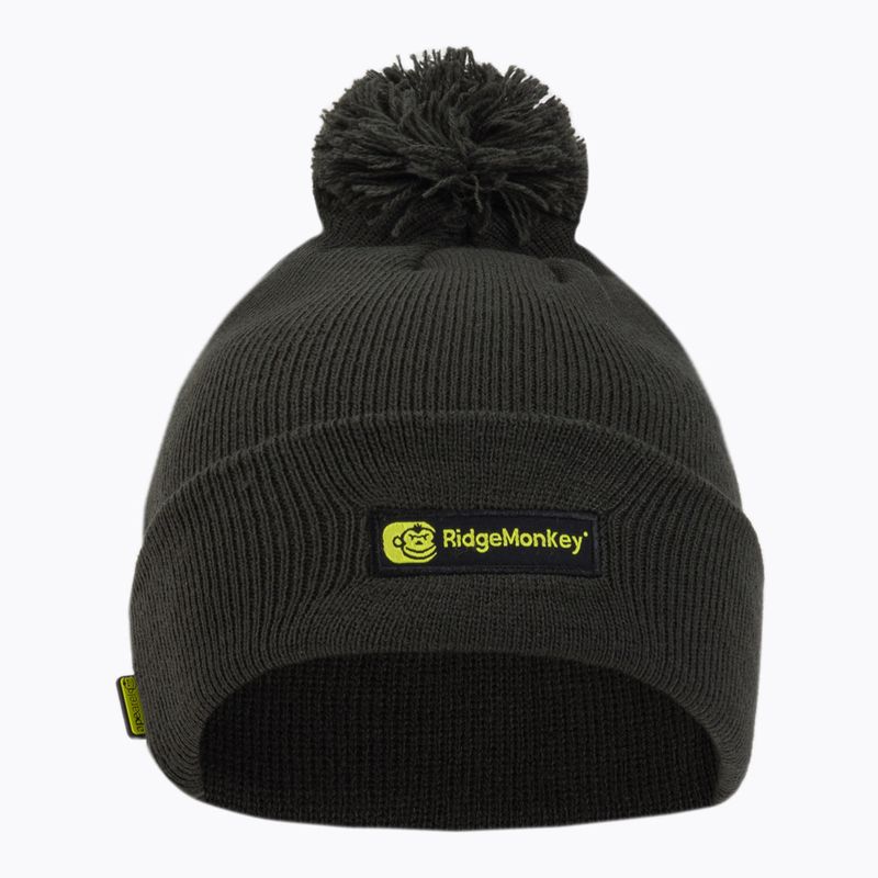 Мъжки Ridgemonkey Apearel Bobble Beanie Hat Green RM557 2