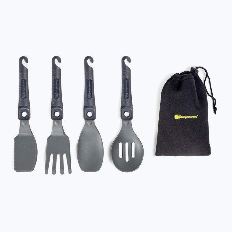 RidgeMonkey Q-Lock Комплект прибори сив QLU SET 2