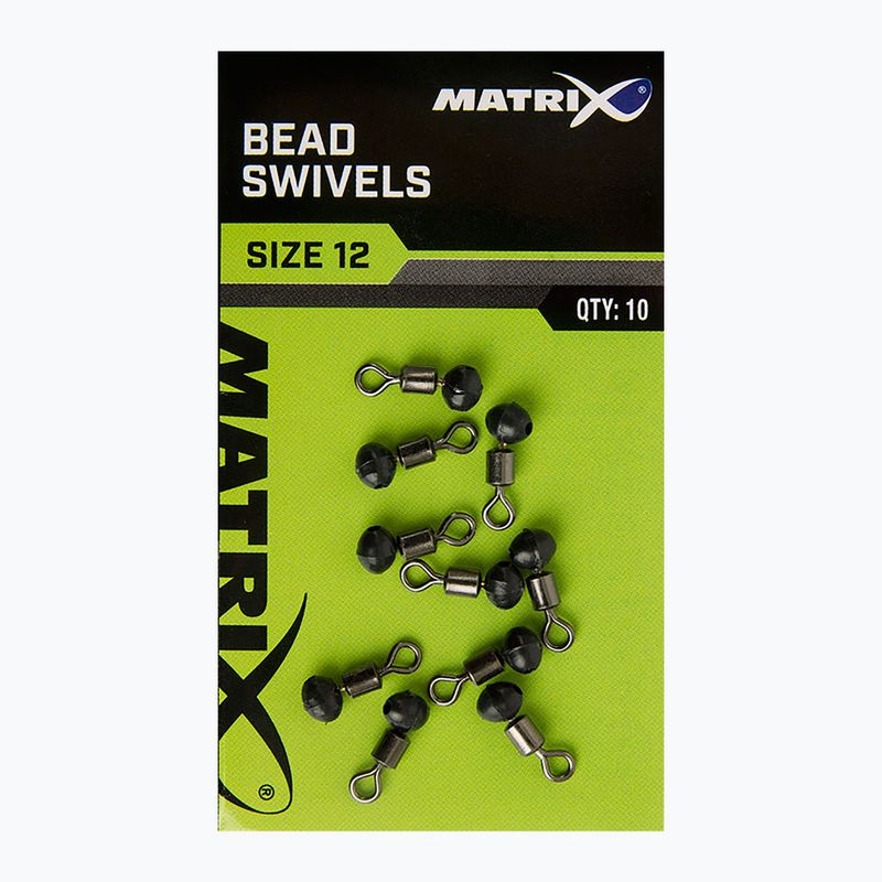 Риболовен превключвател Matrix Bead Swivels 10 бр. черен GAC375