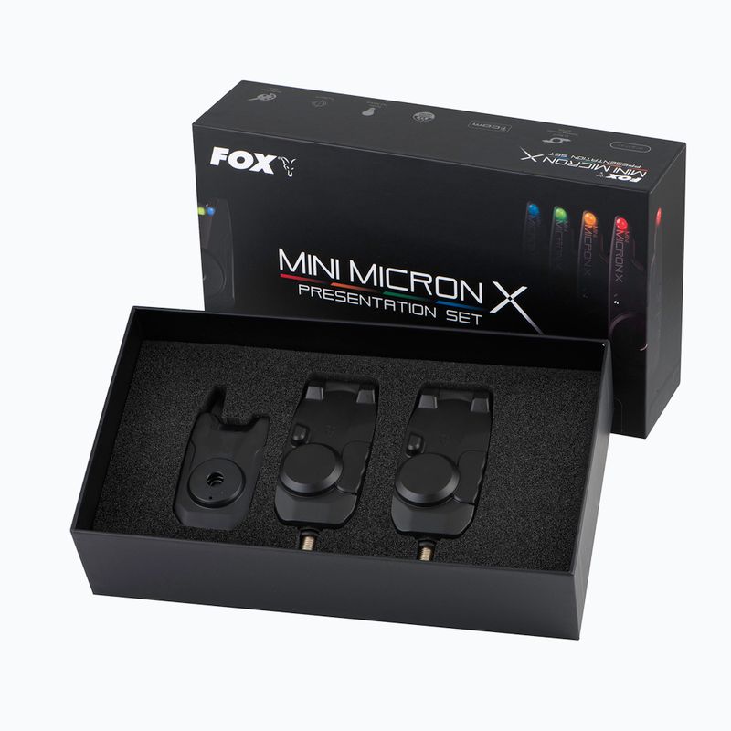 Риболовни сигнали Fox Mini Micron X 2 комплект пръти черен CEI197