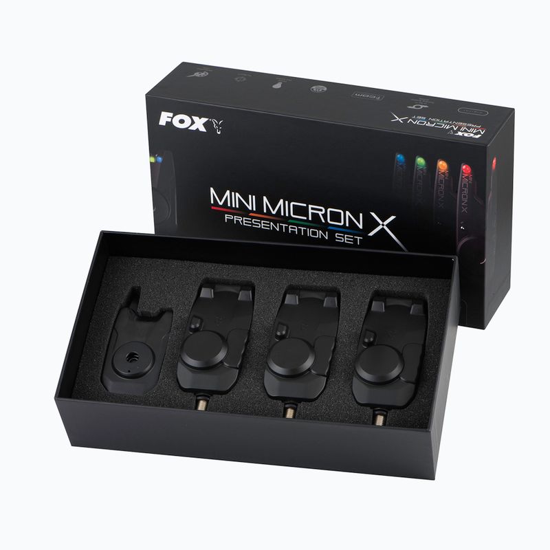 Риболовни сигнали Fox Mini Micron X 3 комплект пръти черен CEI198