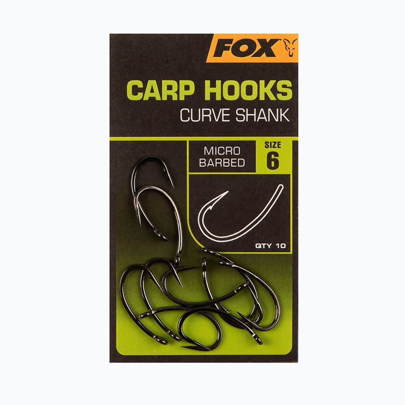 Fox Curve Shank шарански куки черни CHK234 2