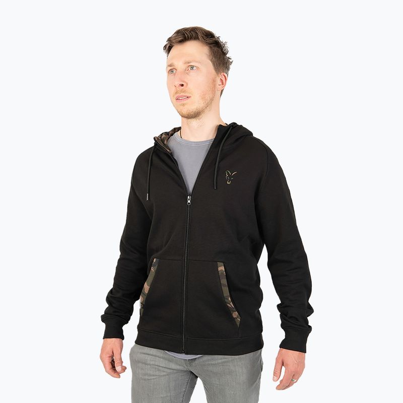 Fox International LW Zip Hoody риболовен суитшърт черен CFX135