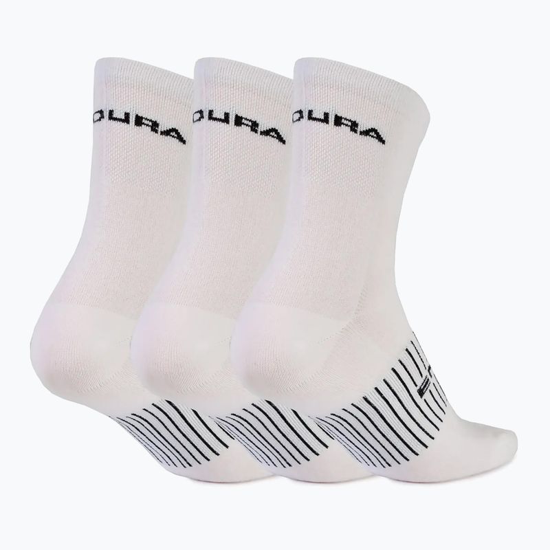 Мъжки чорапи за колоездене Endura Coolmax Race 3-pack white/multi 2