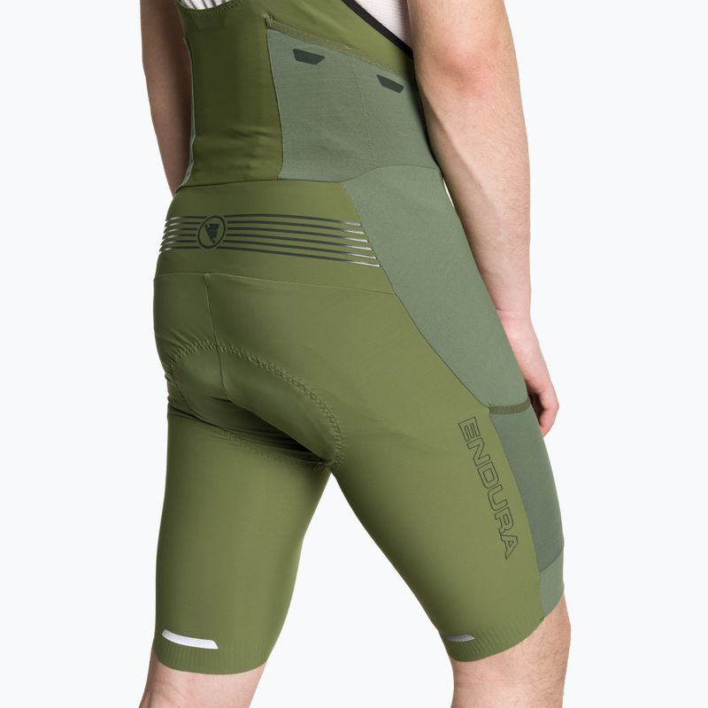 Мъжки къси панталони за колоездене Endura GV500 Reiver Bibshort olive green 4