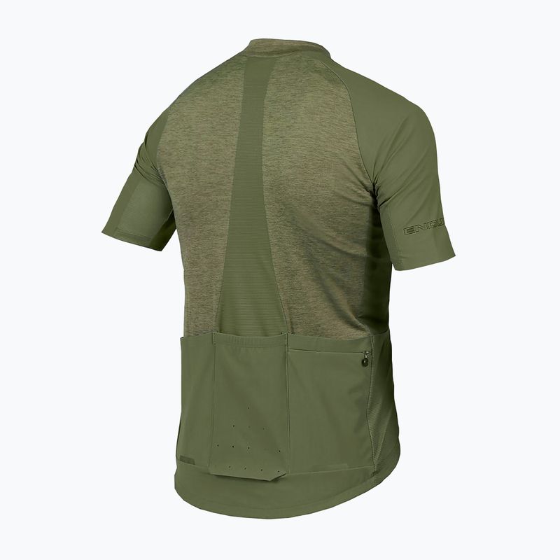 Мъжка колоездачна тениска Endura GV500 Reiver S/S olive green 7