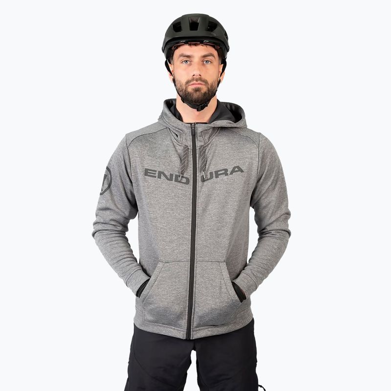 Мъжки суитшърт за колоездене Endura Hummvee Hoodie grey