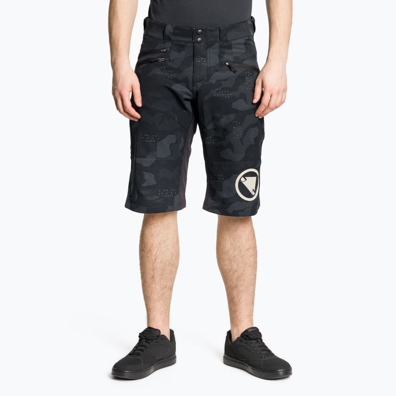 Мъжки шорти за колоездене Endura Singletrack II Short black camo