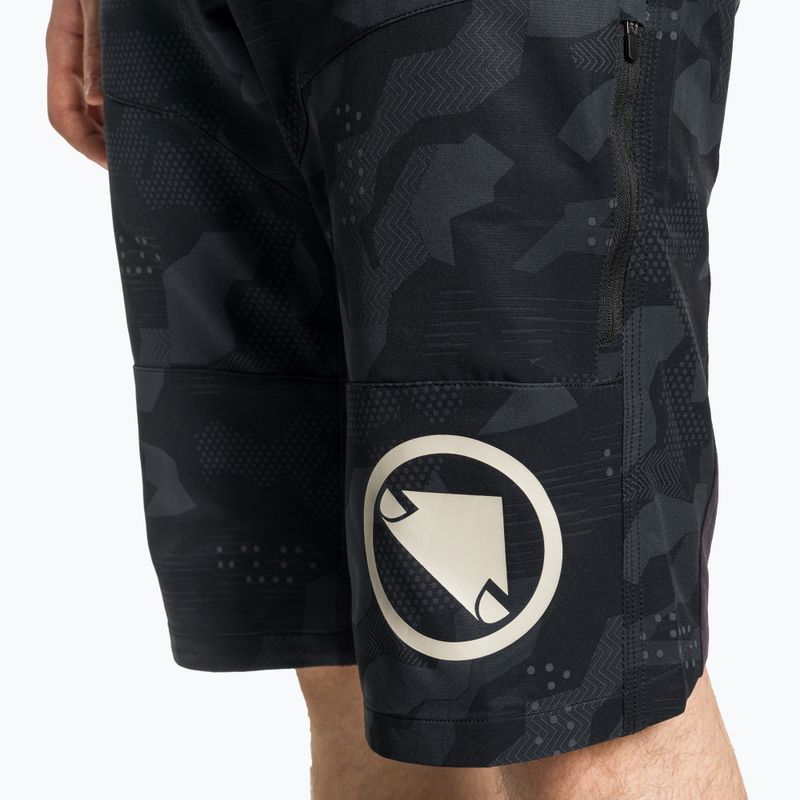 Мъжки къси панталони за колоездене Endura Singletrack II Short black camo 3