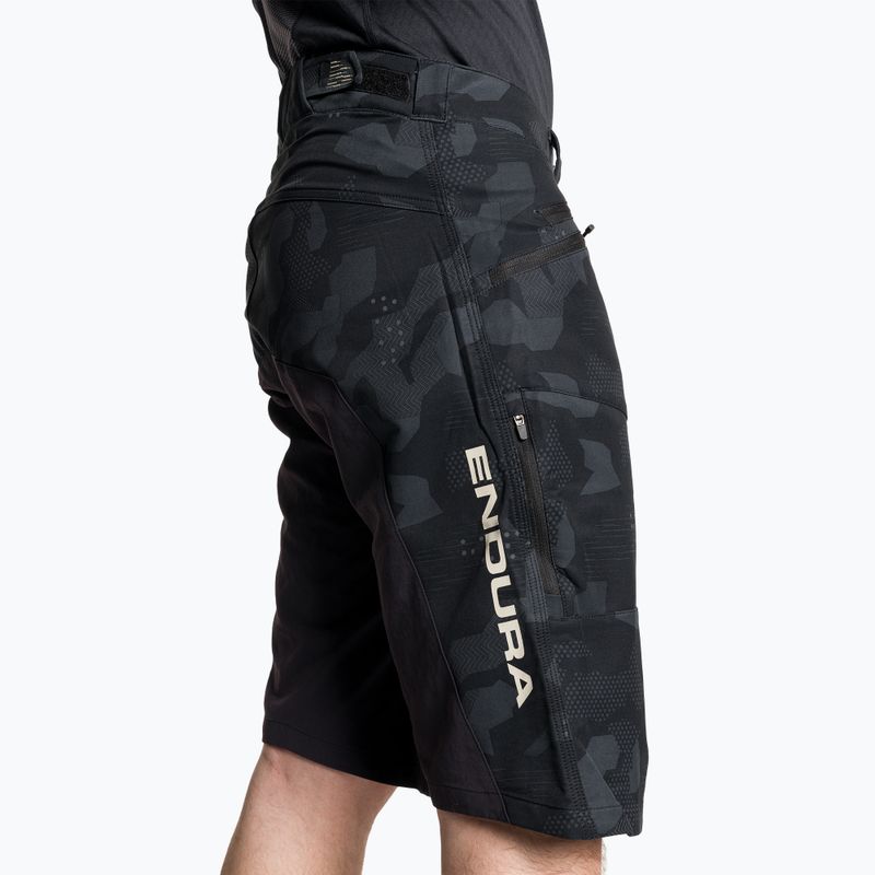 Мъжки къси панталони за колоездене Endura Singletrack II Short black camo 4