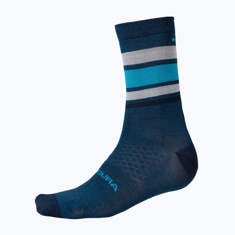 Чорапи за колоездене Endura BaaBaa Merino Stripe blueberry