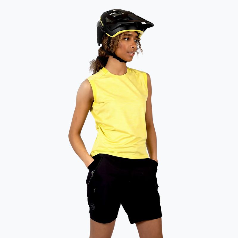 Дамска колоездачна тениска Endura Singletrack Tank Top sulphur