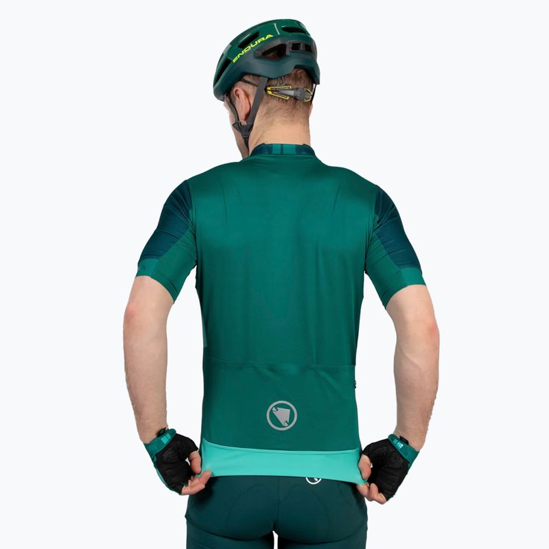 Мъжка колоездачна тениска Endura FS260 Print S/S emerald green 4