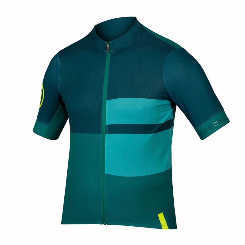 Мъжка колоездачна тениска Endura FS260 Print S/S emerald green 9